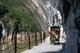 China: Rickshaw on the cliffside path at the entrance to Tiger Leaping Gorge, north of Lijiang, Yunnan Province