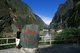China: A stone marking the depth of the gorge, Tiger Leaping Gorge, north of Lijiang, Yunnan Province